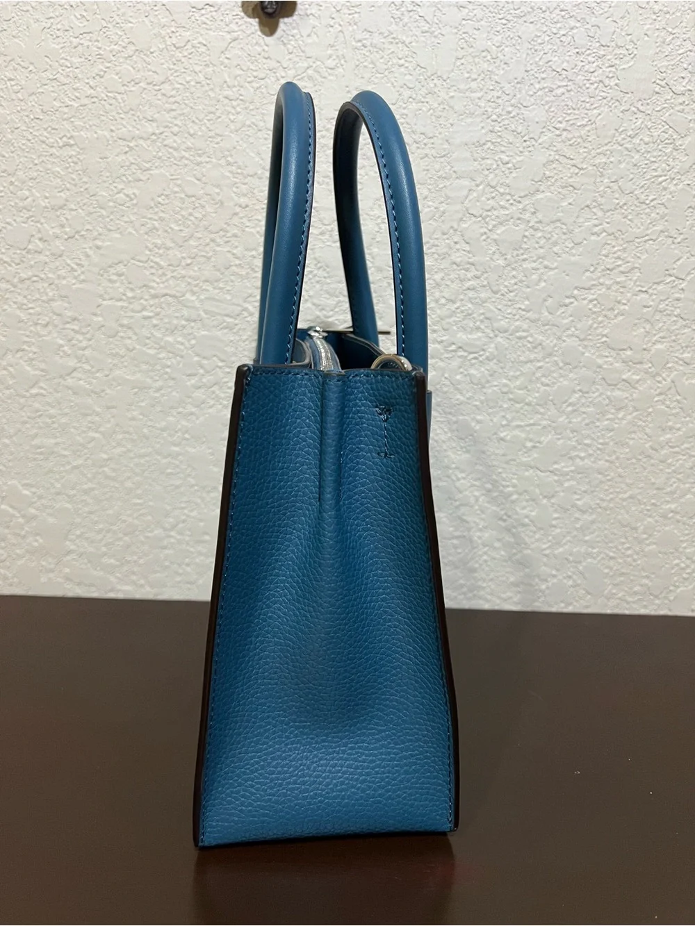 Michael Kors Teal Blue Structured Satchel